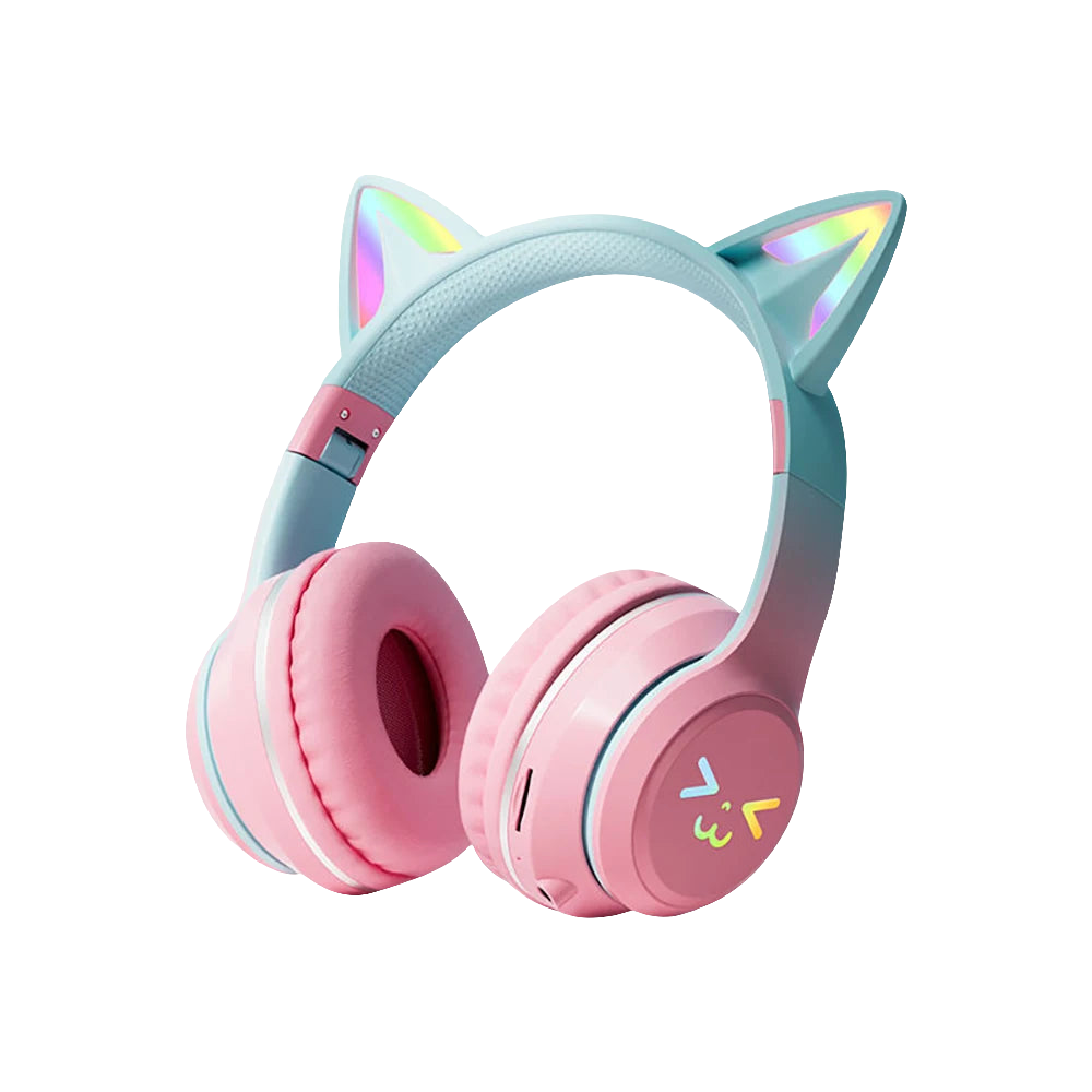 RGB Cute Cat Ear Wireless Headphones